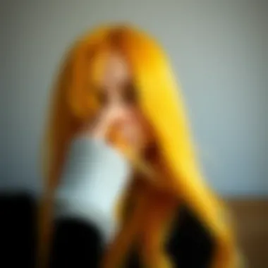 Tips for applying yellow hair dye effectively