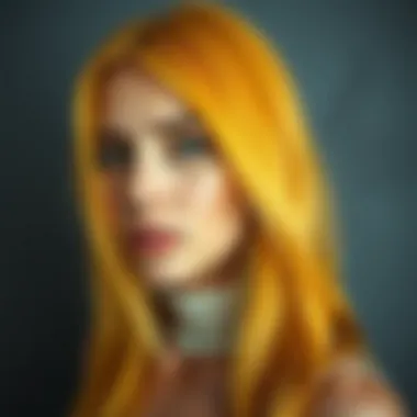 Hair care tips for maintaining yellow hair color