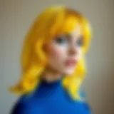 Vibrant yellow hair dye options showcasing various shades