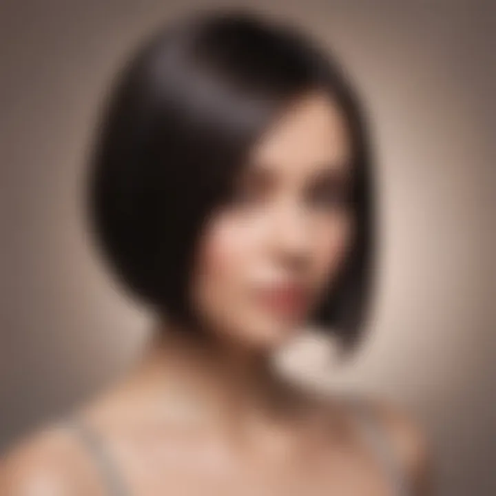 A stunning bob haircut showcasing sleek elegance