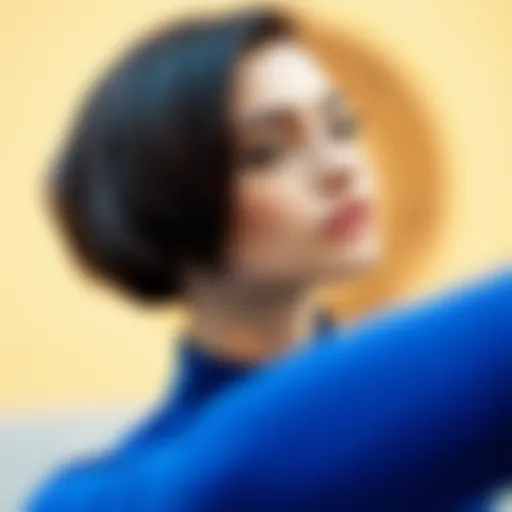 Stylish short haircut showcasing a modern look