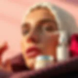 Soothing skincare products for sunburned skin