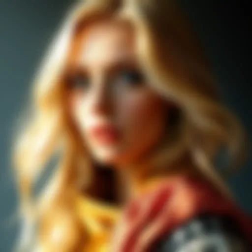 Vibrant shades of sun-kissed blonde hair