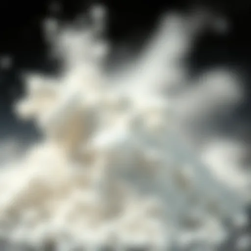 Chemical structure of talc powder