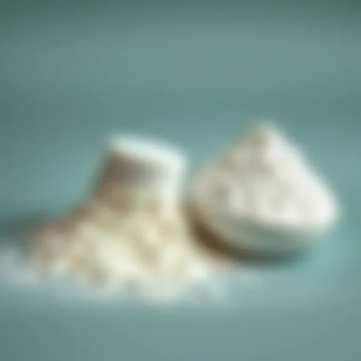 Comparison of talc and baby powder