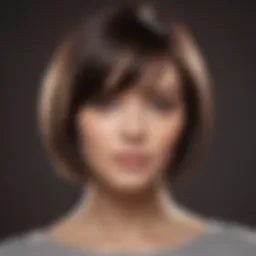 Stylish bob cut for round faces