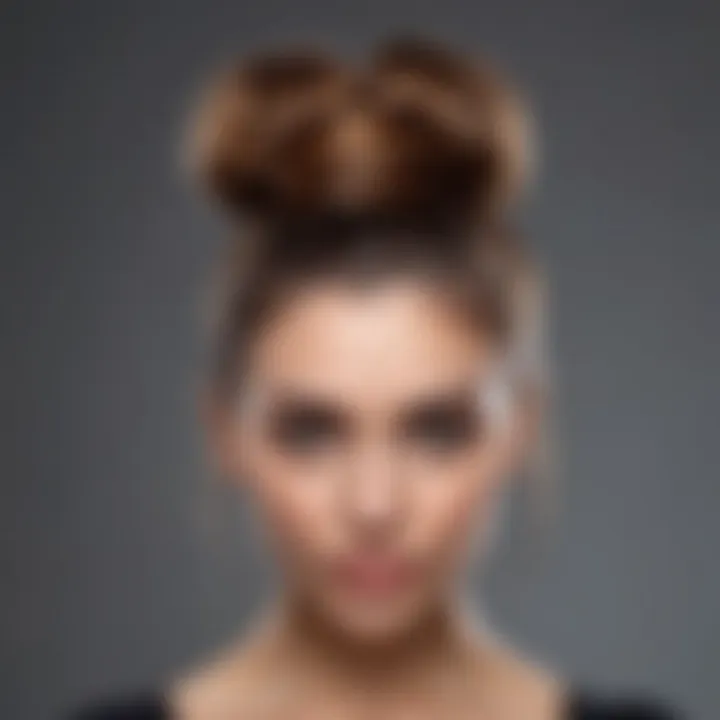 Trendy messy bun perfect for casual outings