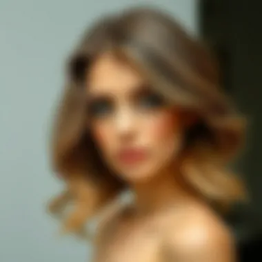 Elegant hairstyle for triangular face shape with soft layers