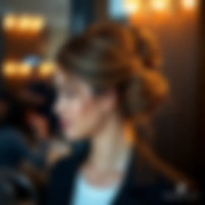 Elegant dual bun hairstyle