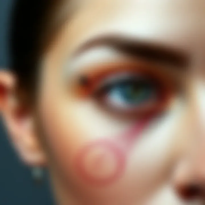 Illustration showing the anatomy of under-eye hollows