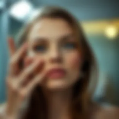 Illustration depicting hormonal changes affecting skin